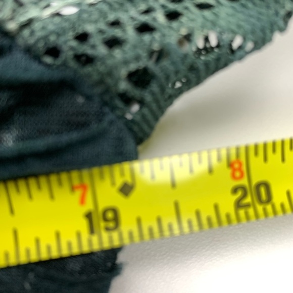 Minkas Long Sleeved Blue Textured Tunic Top size Large - Picture 6 of 11